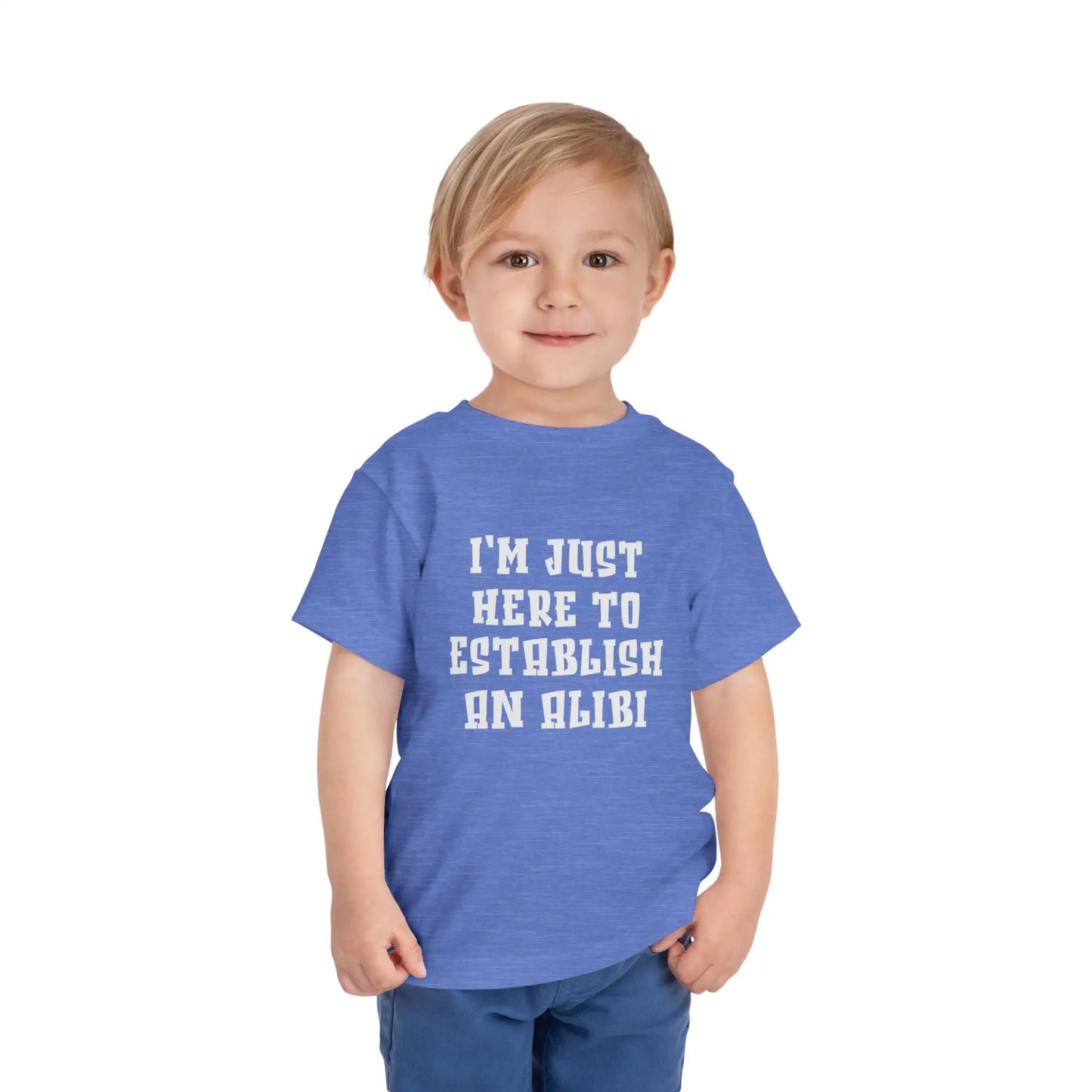 Establish An Alibi Toddler Tee - Wicked Tees