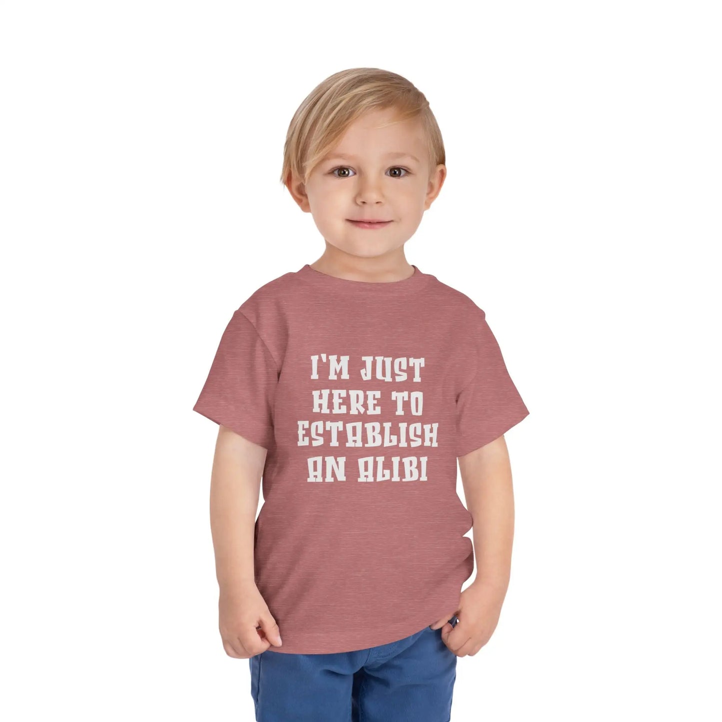 Establish An Alibi Toddler Tee - Wicked Tees