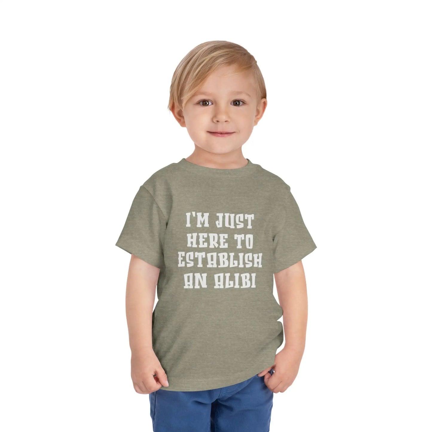 Establish An Alibi Toddler Tee - Wicked Tees
