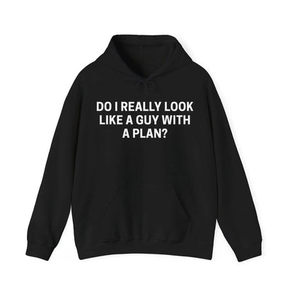 Guy With A Plan Men's Hooded Sweatshirt - Wicked Tees