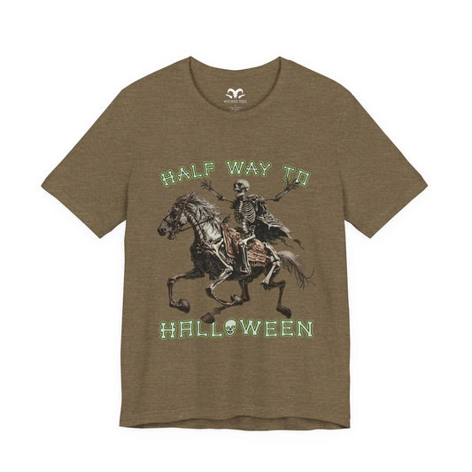 Half Way To Halloween Men's Tee - Wicked Tees
