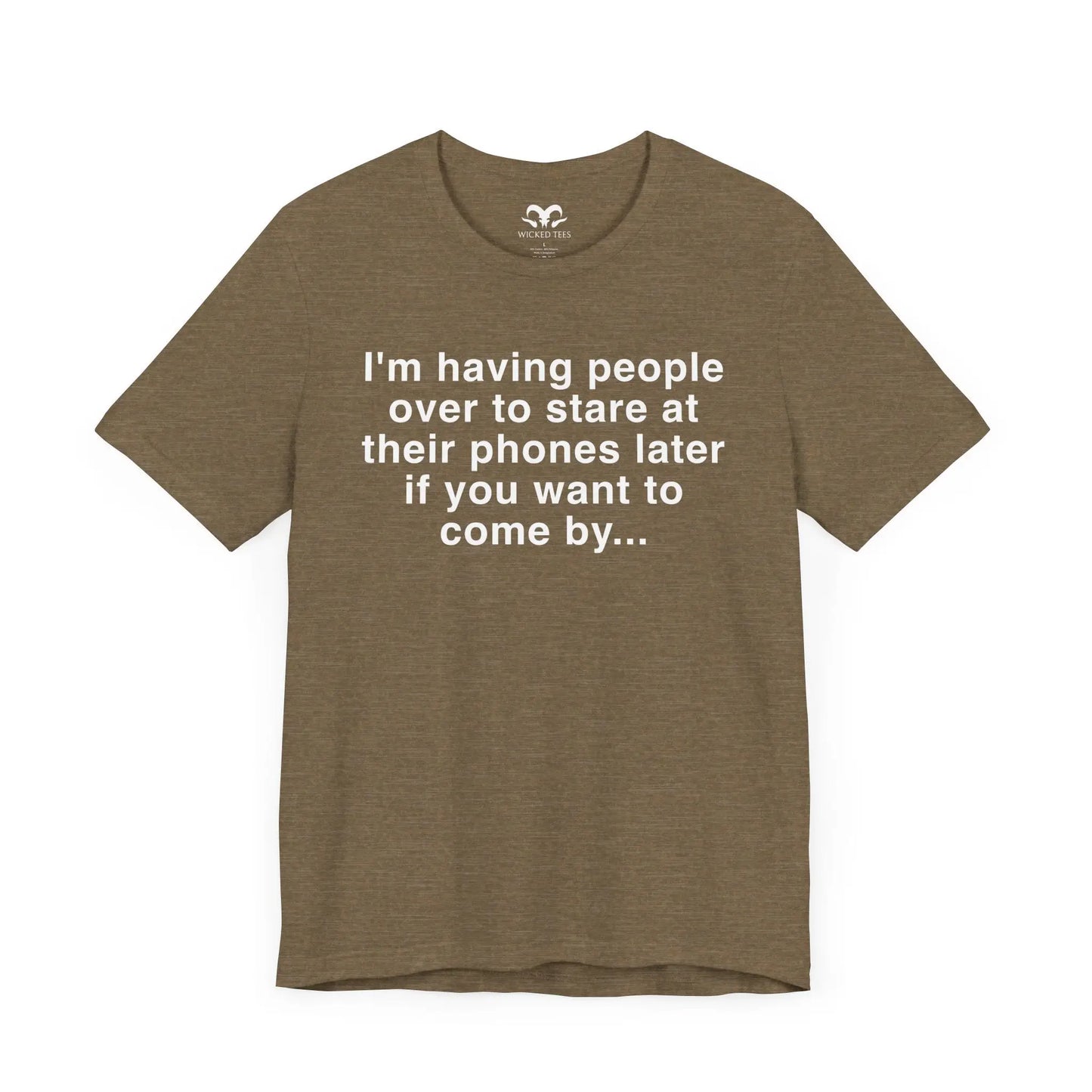 Having People Over Men's Short Sleeve Tee - Wicked Tees