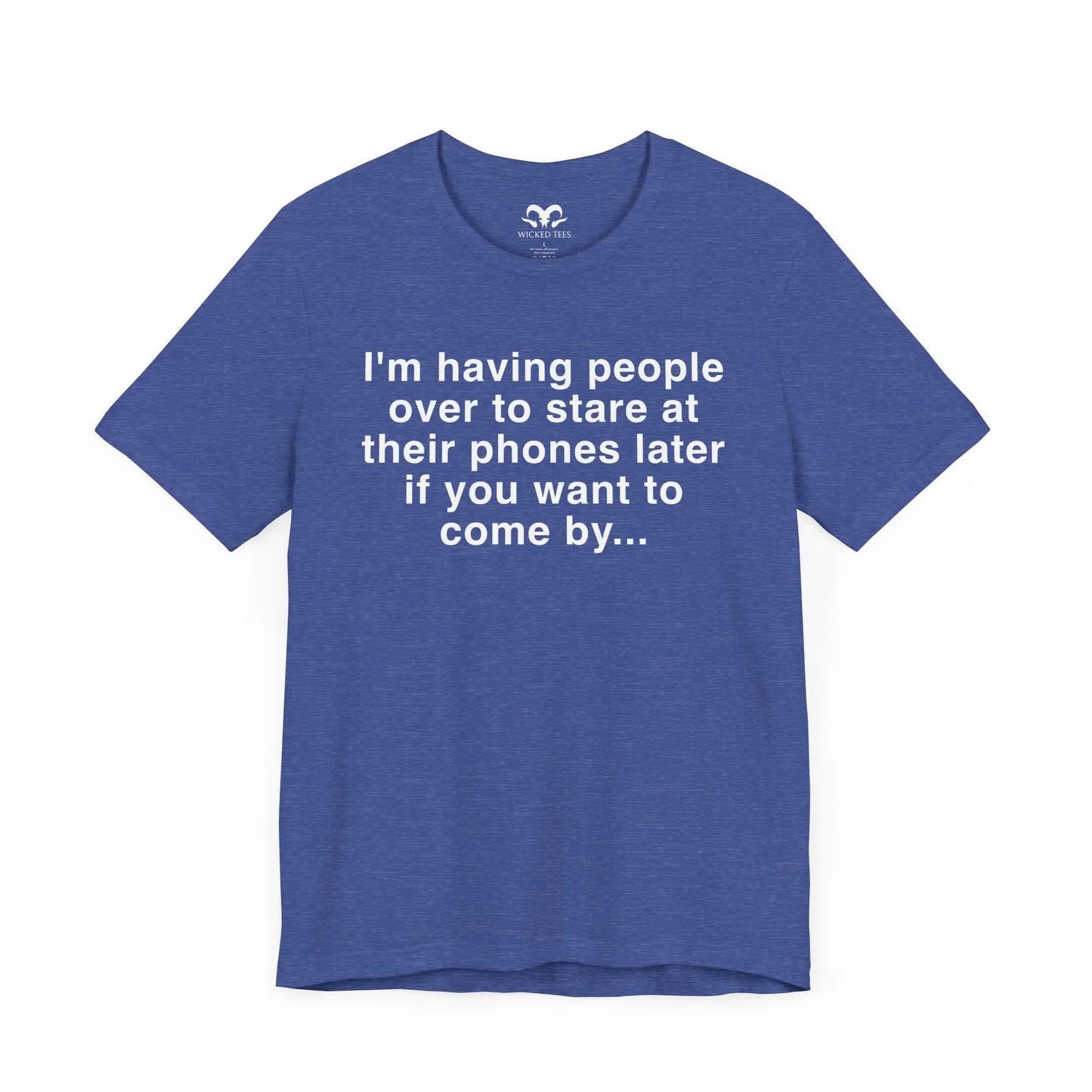 Having People Over Men's Short Sleeve Tee - Wicked Tees