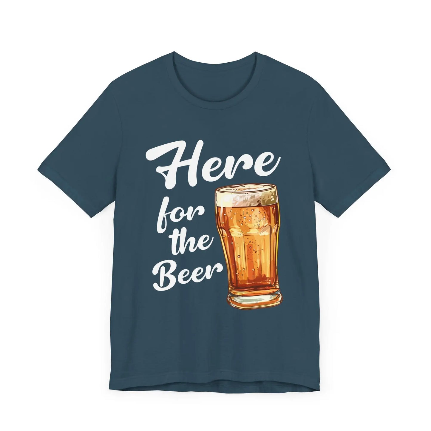 Here For The Beer Men's Tee - Wicked Tees