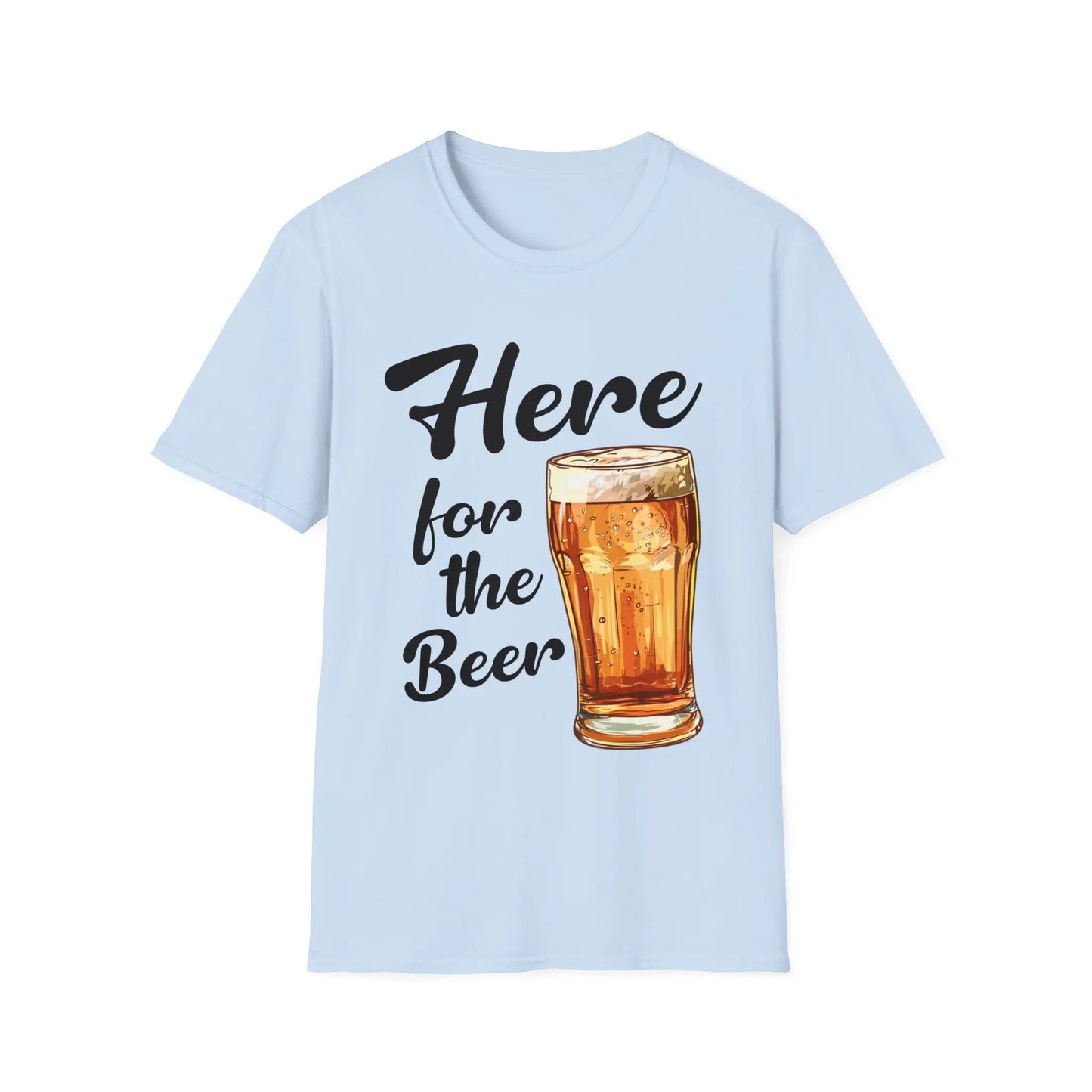 Here For The Beer Women's T-Shirt - Wicked Tees