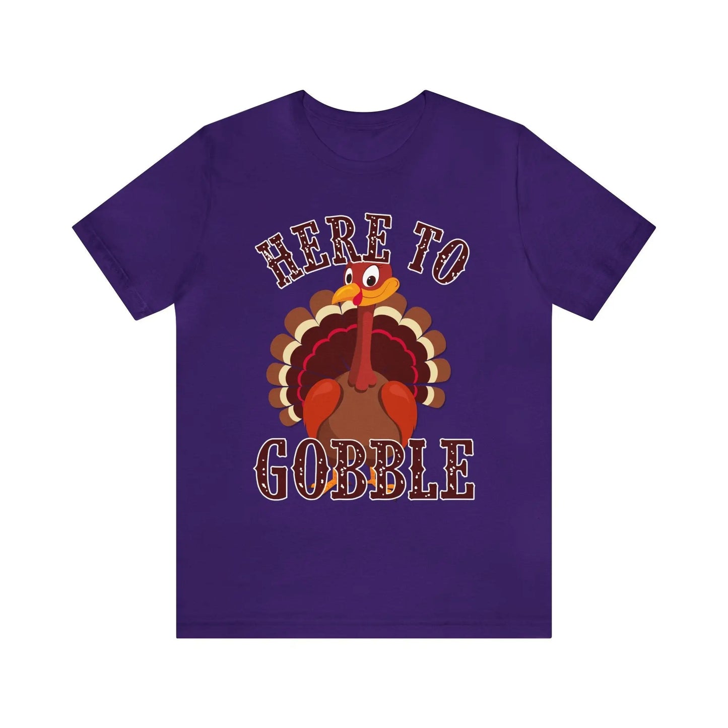 Here To Gobble Men's Tee - Wicked Tees