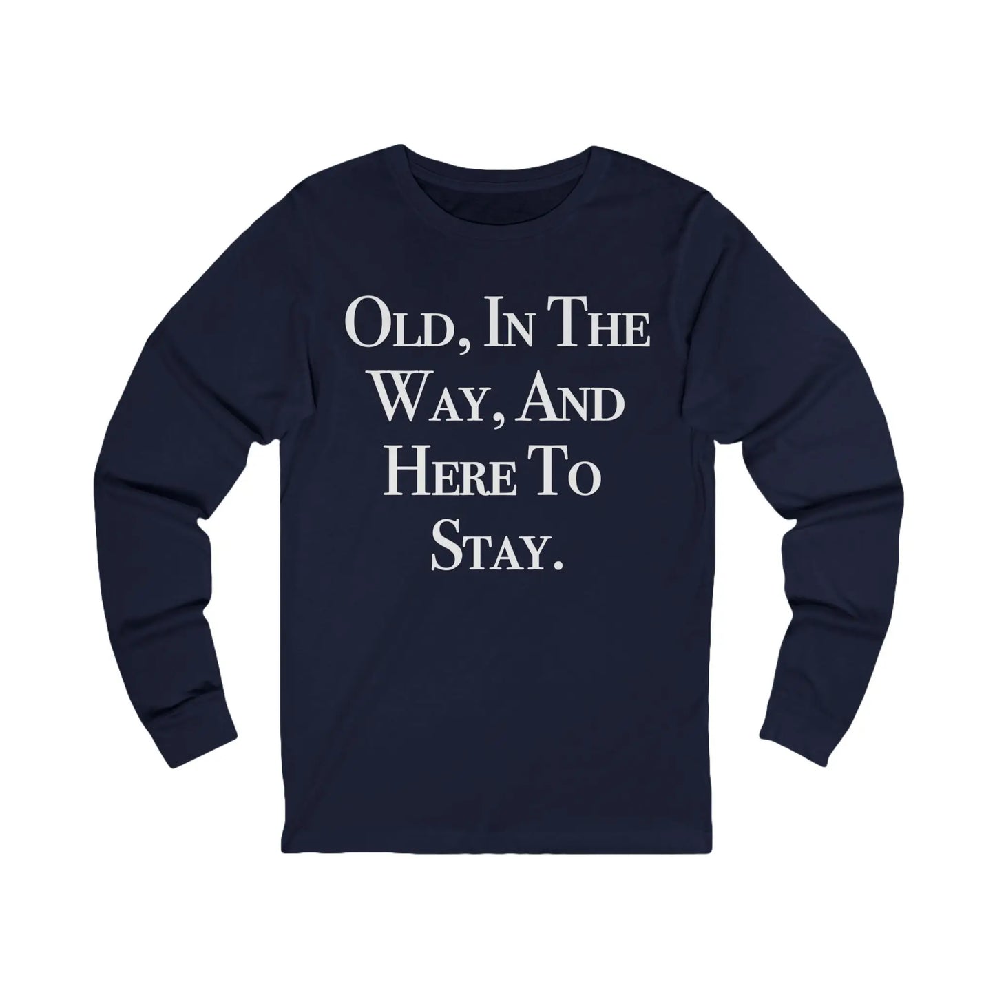 Here To Stay Men's Long Sleeve Tee - Wicked Tees