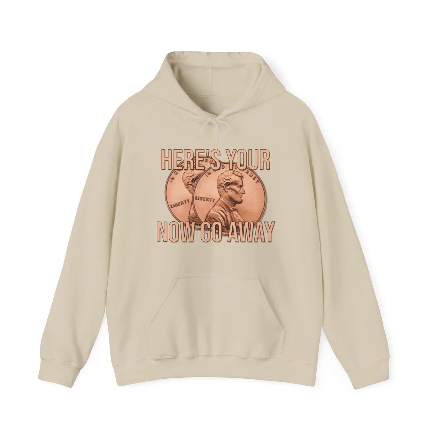 Here's Your Two Cents Men's Hooded Sweatshirt - Wicked Tees