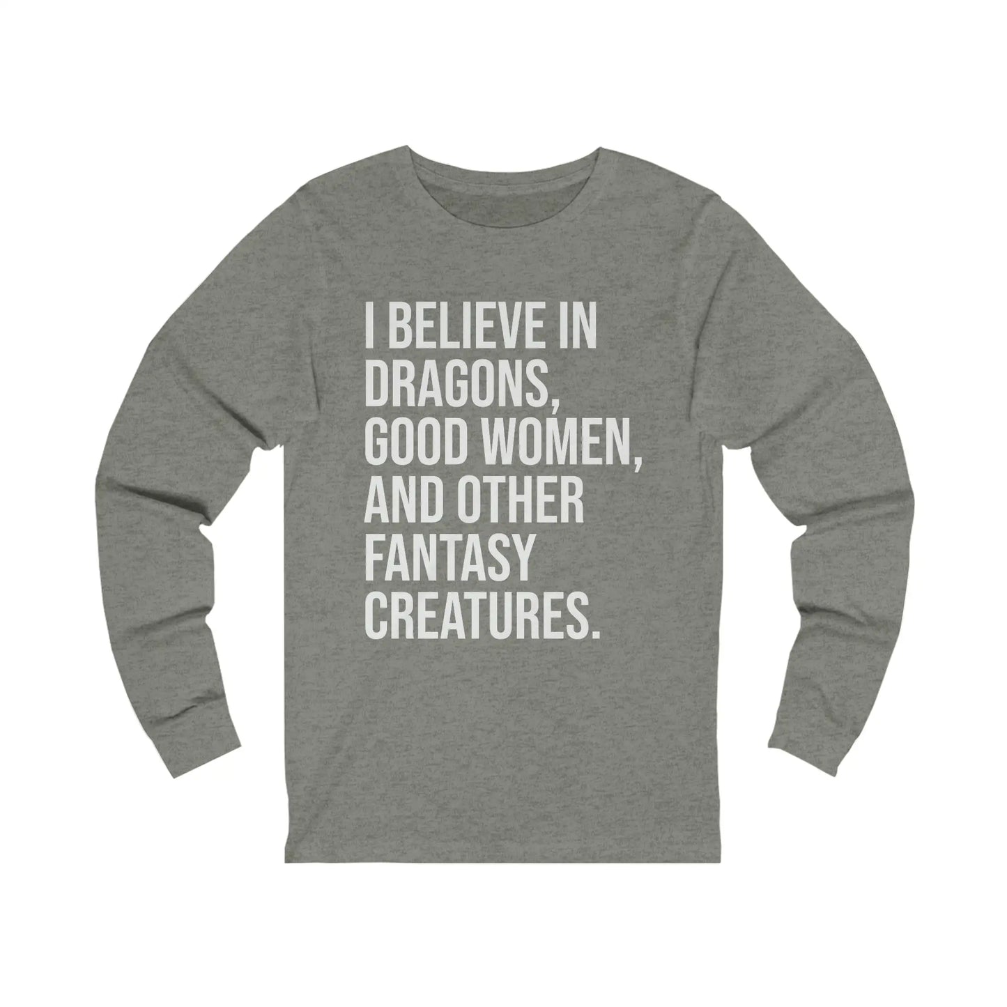 I Believe In Dragons Men's Long Sleeve Tee - Wicked Tees