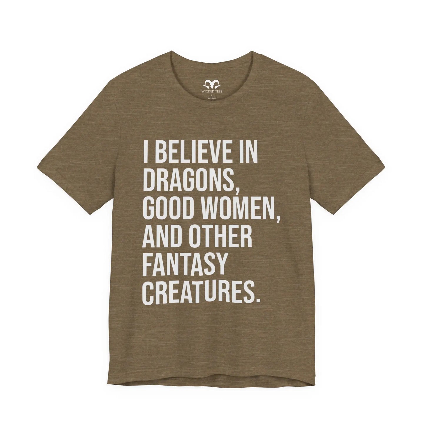 I Believe In Dragons Men's Short Sleeve Tee - Wicked Tees