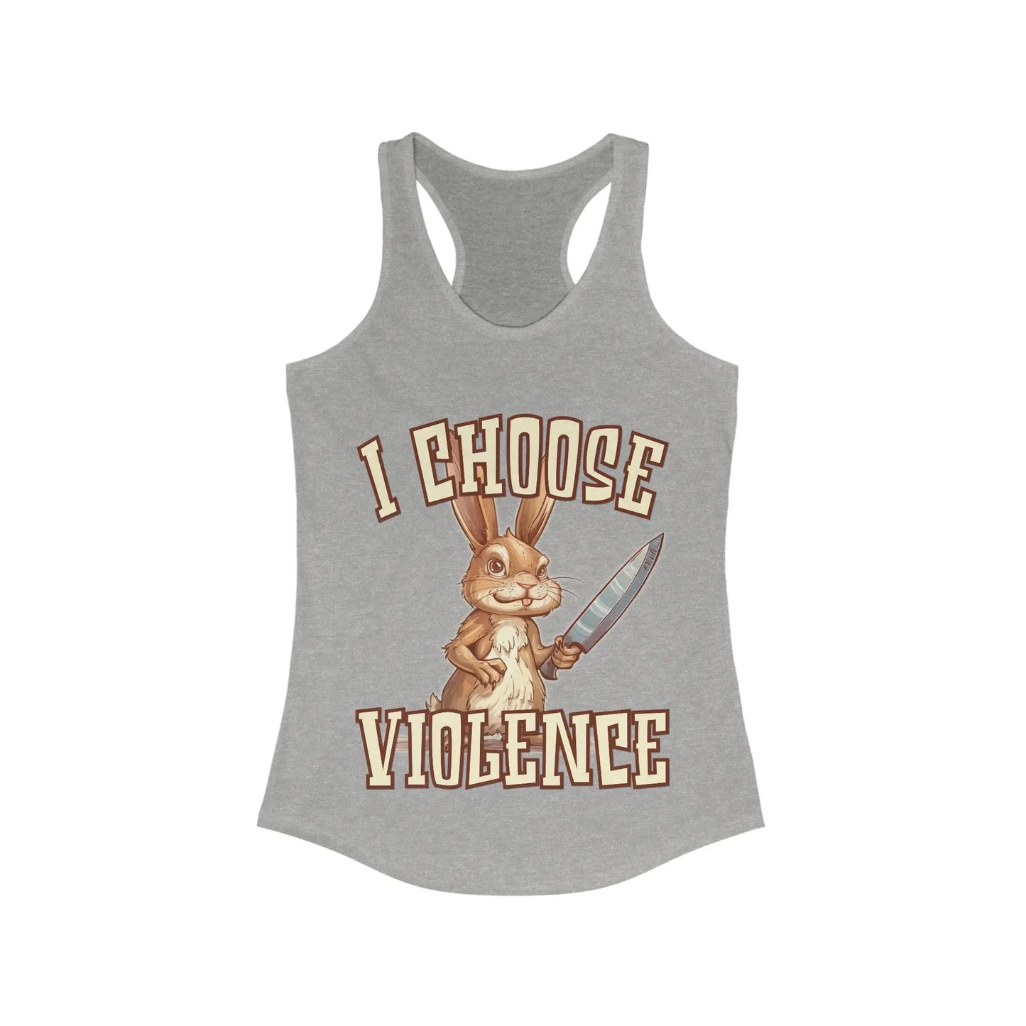 I Choose Violence Women's Racerback Tank - Wicked Tees