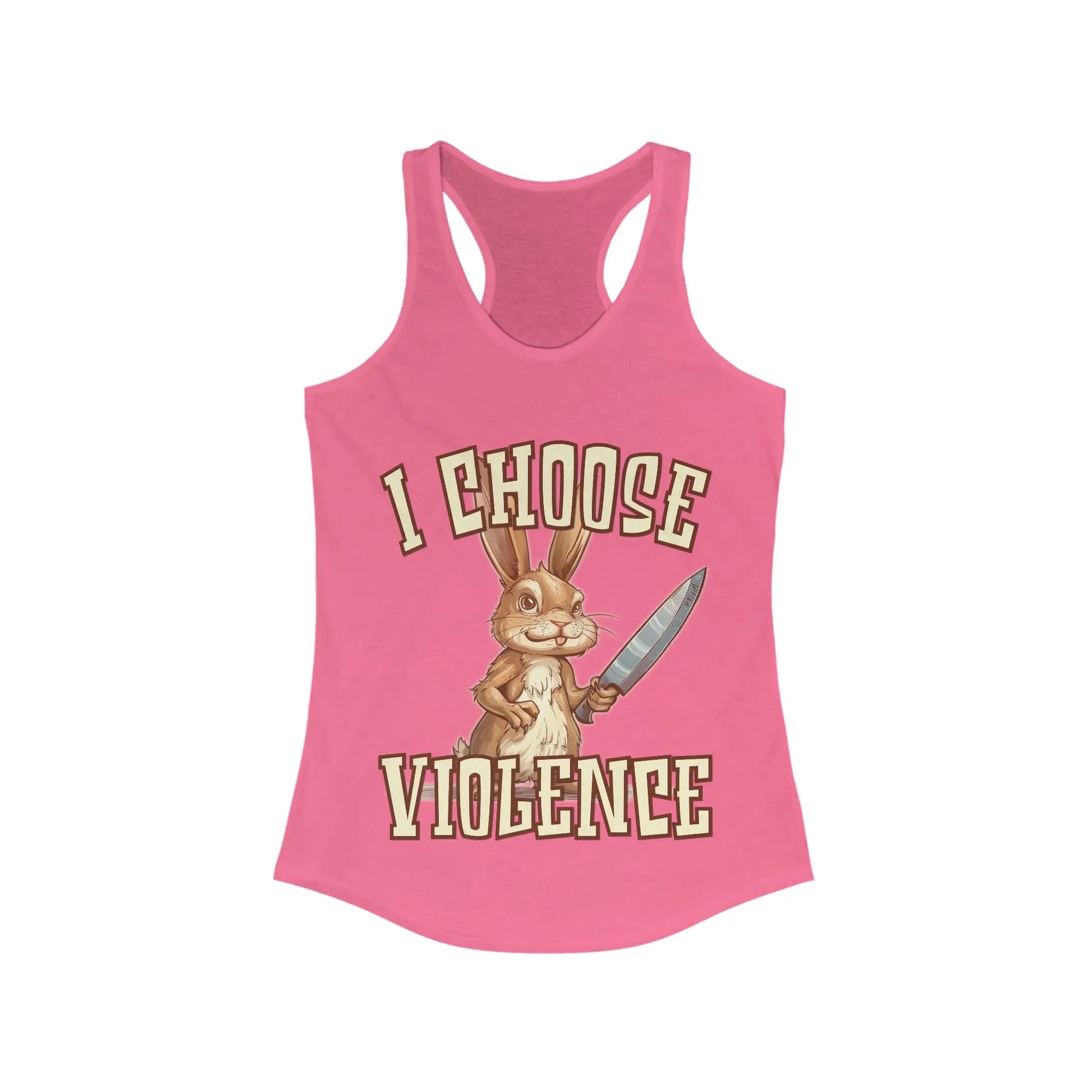 I Choose Violence Women's Racerback Tank - Wicked Tees