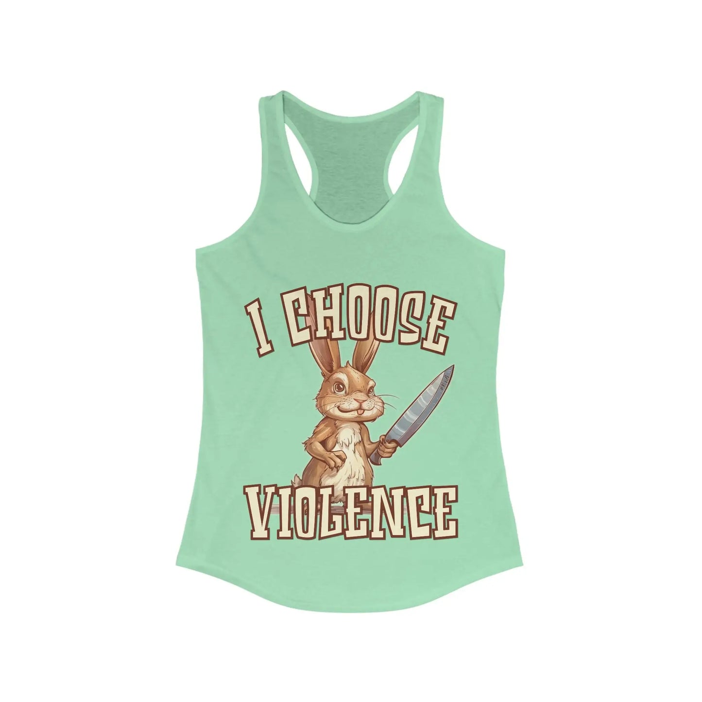 I Choose Violence Women's Racerback Tank - Wicked Tees