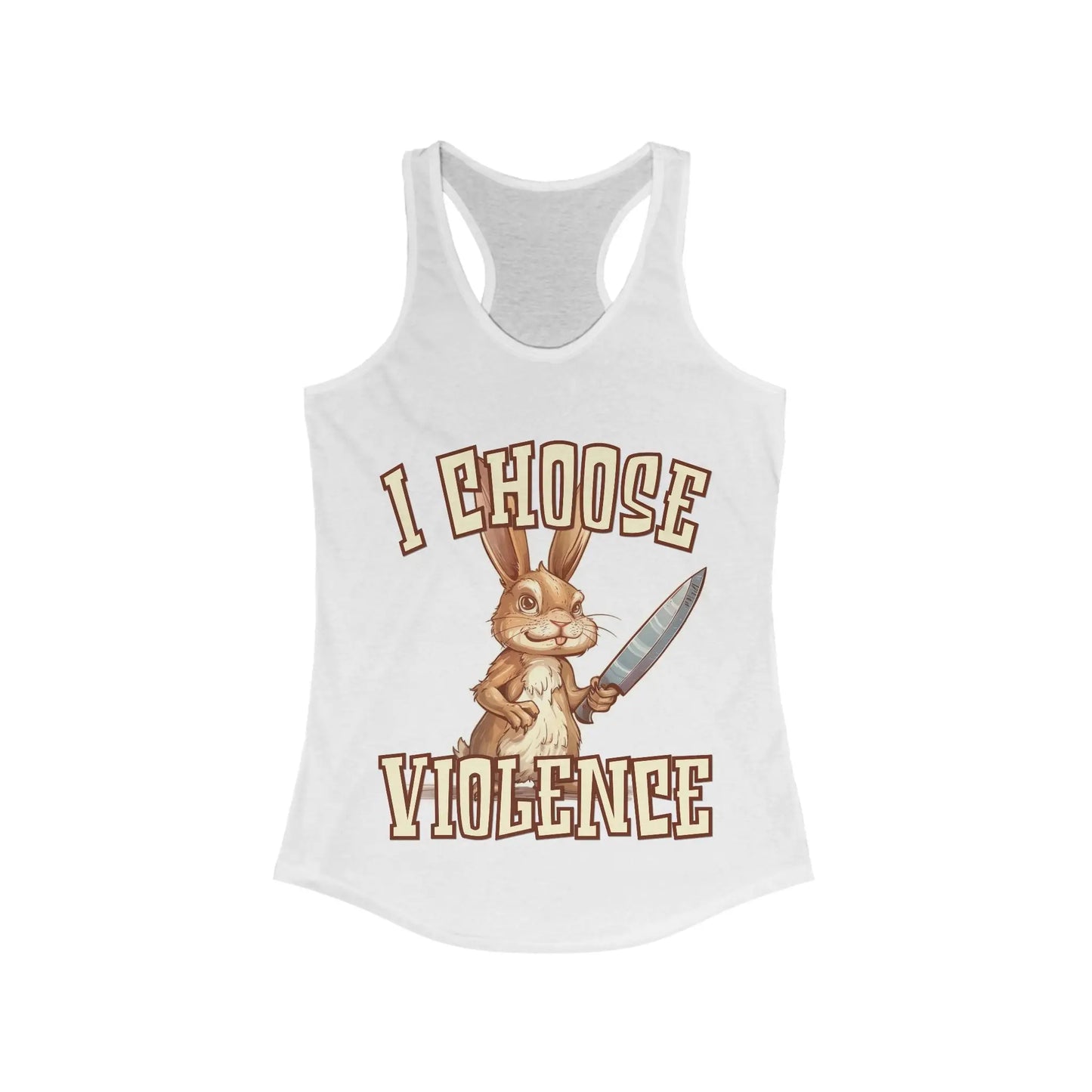 I Choose Violence Women's Racerback Tank - Wicked Tees