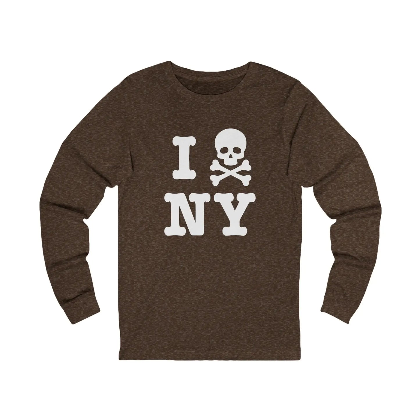 I Hate New York Men's Long Sleeve Tee - Wicked Tees