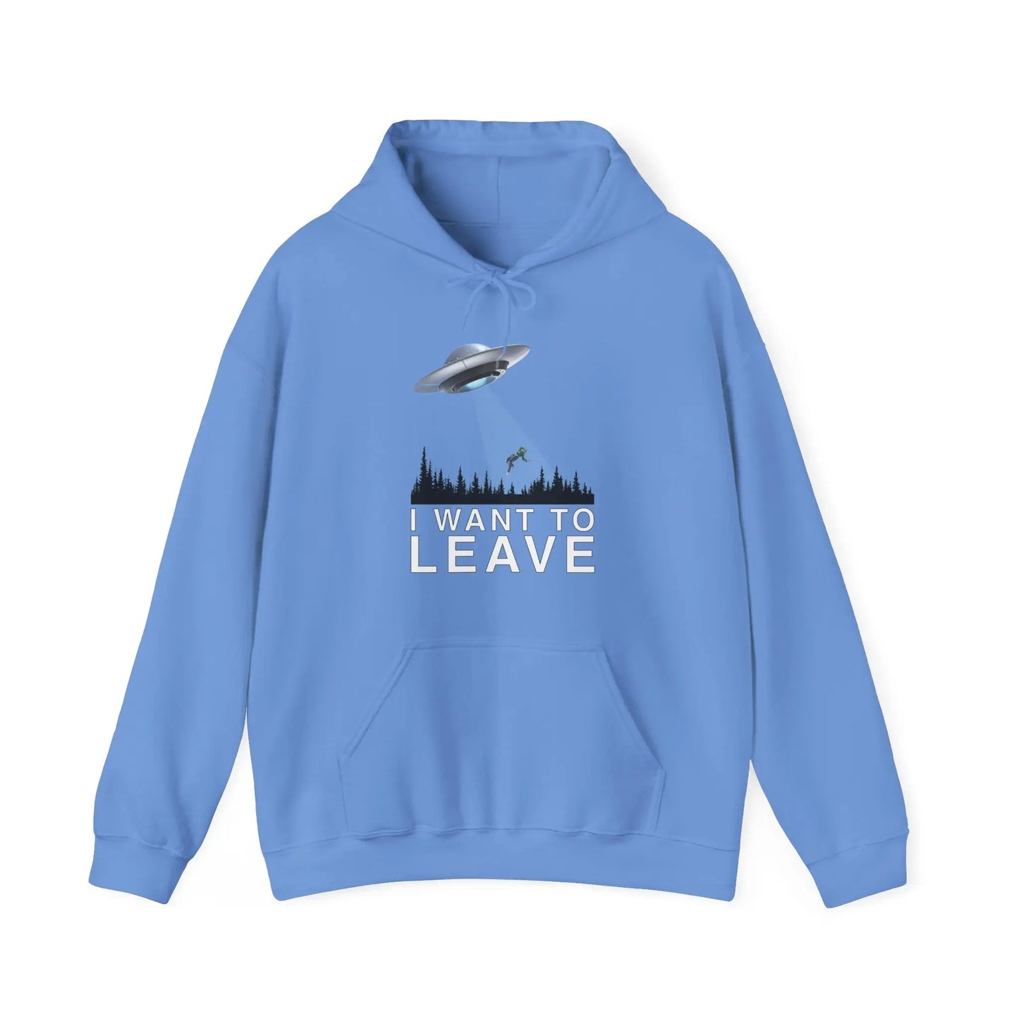 I Want To Leave Men's Hooded Sweatshirt - Wicked Tees