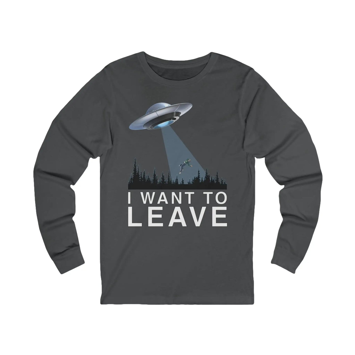 I Want To Leave Men's Long Sleeve Tee - Wicked Tees
