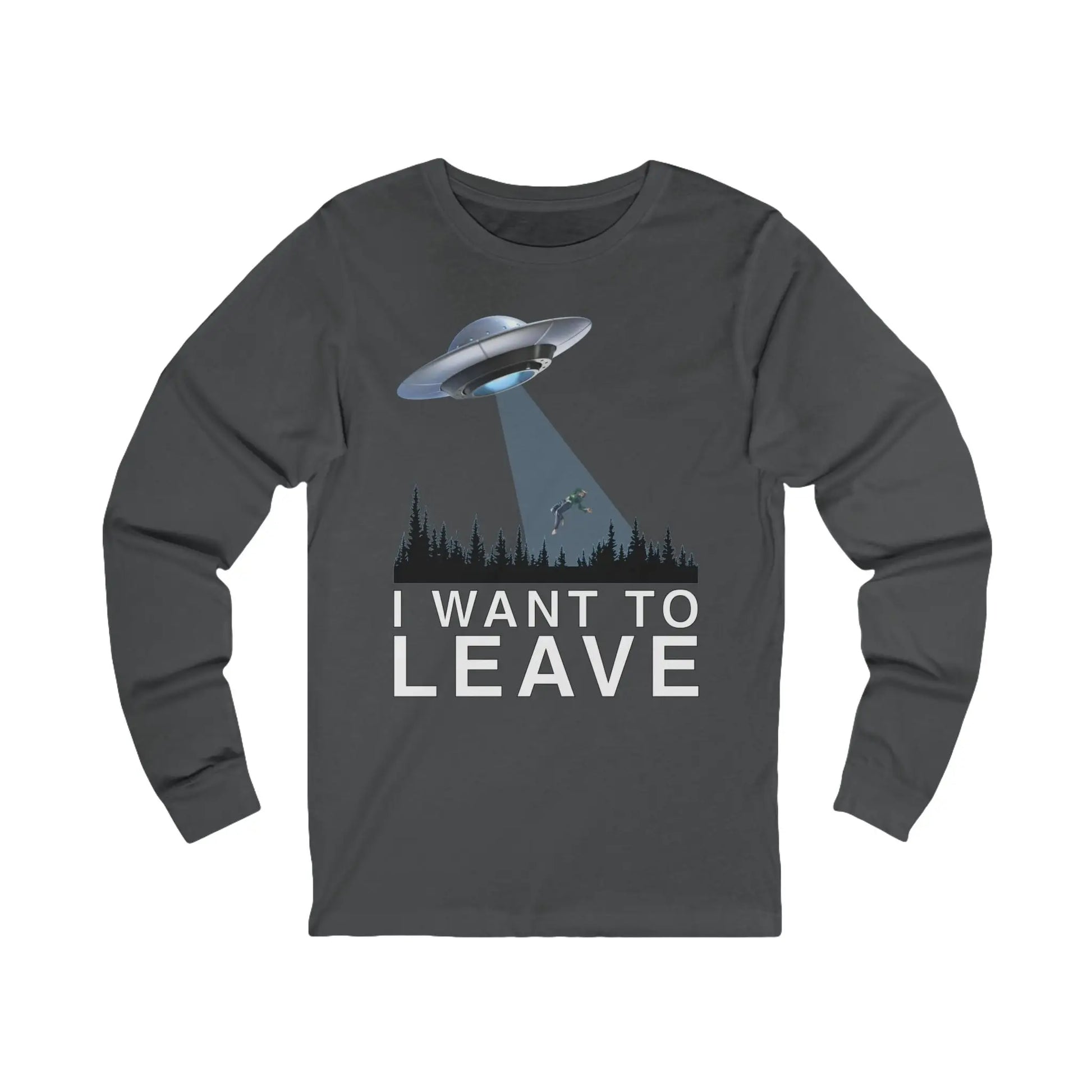 I Want To Leave Men's Long Sleeve Tee - Wicked Tees