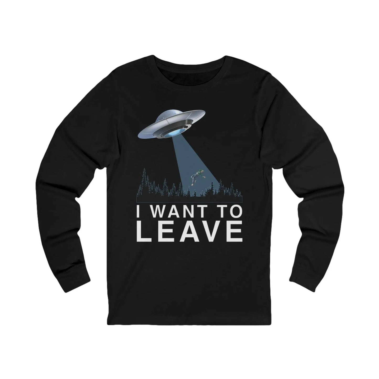 I Want To Leave Men's Long Sleeve Tee - Wicked Tees