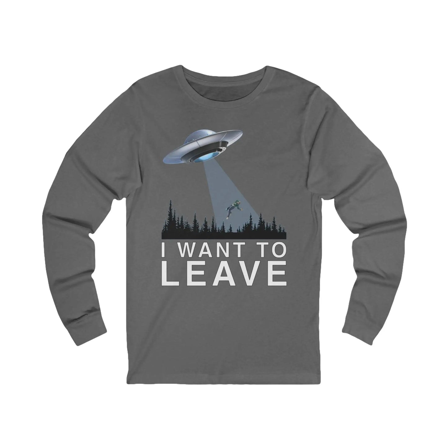 I Want To Leave Men's Long Sleeve Tee - Wicked Tees