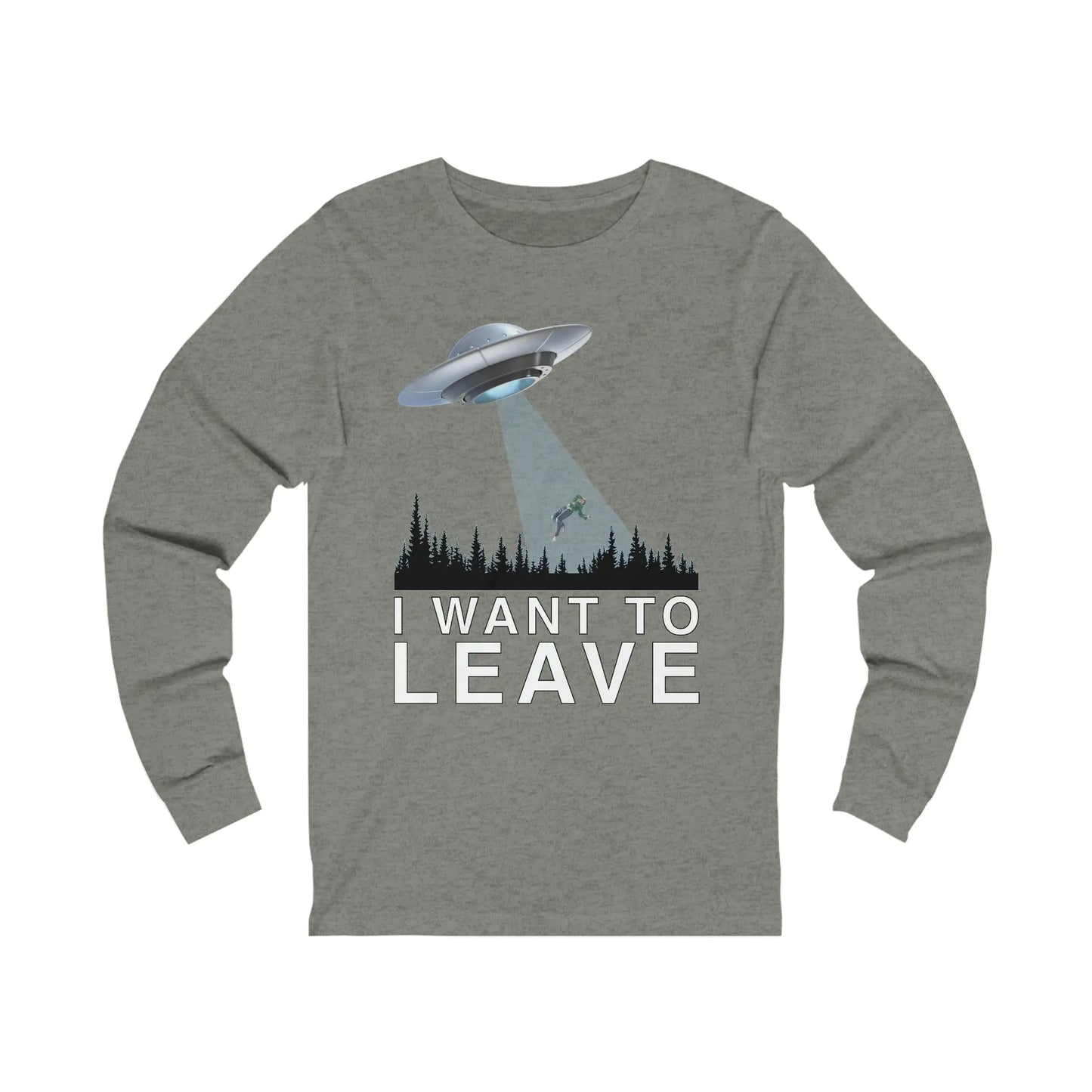 I Want To Leave Men's Long Sleeve Tee - Wicked Tees