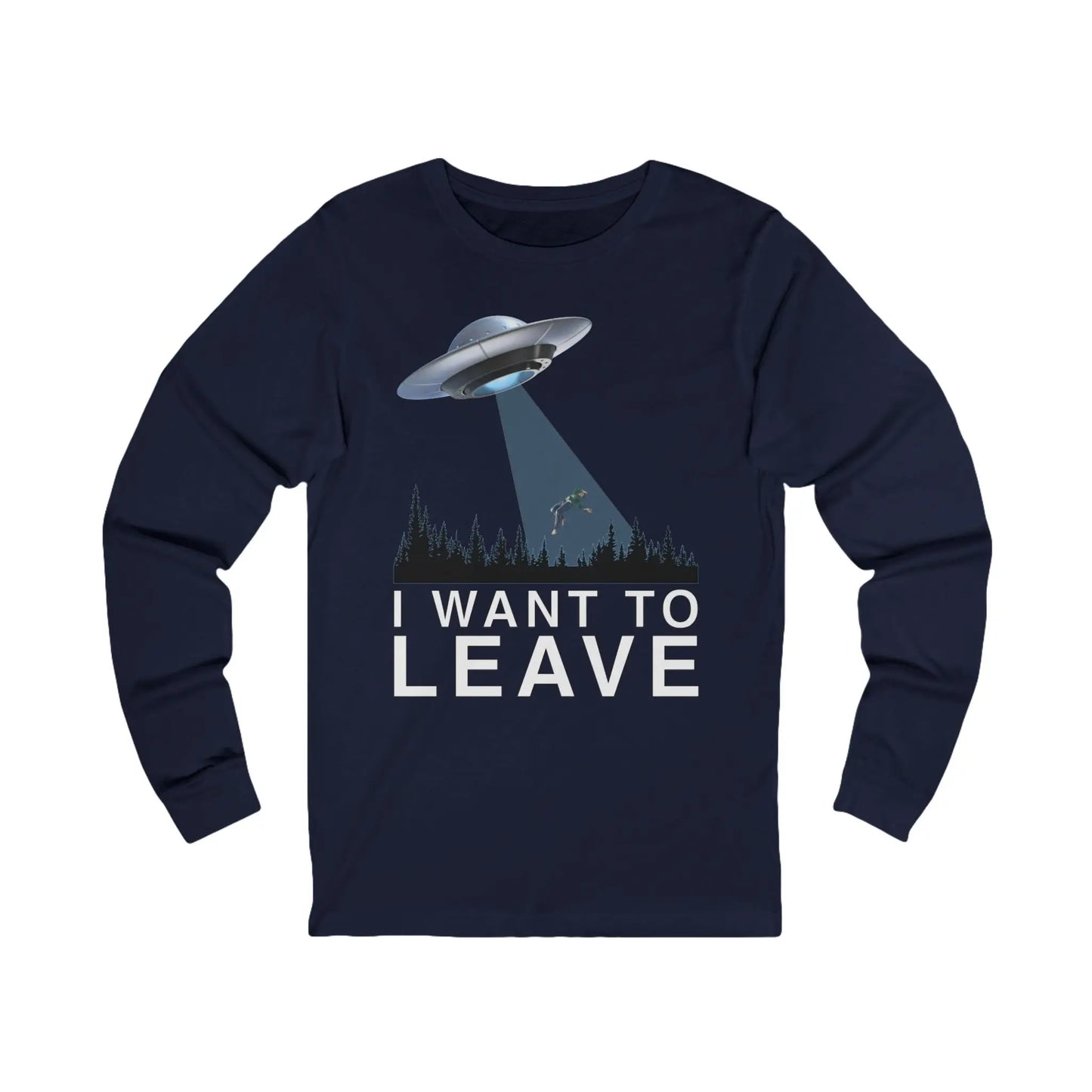 I Want To Leave Men's Long Sleeve Tee - Wicked Tees