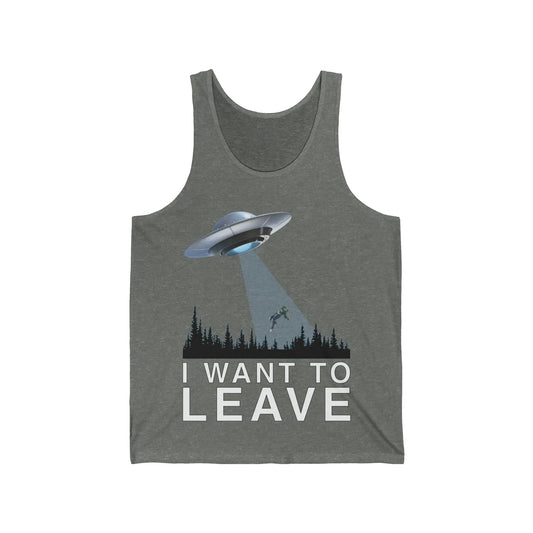 I Want To Leave Men's Tank - Wicked Tees