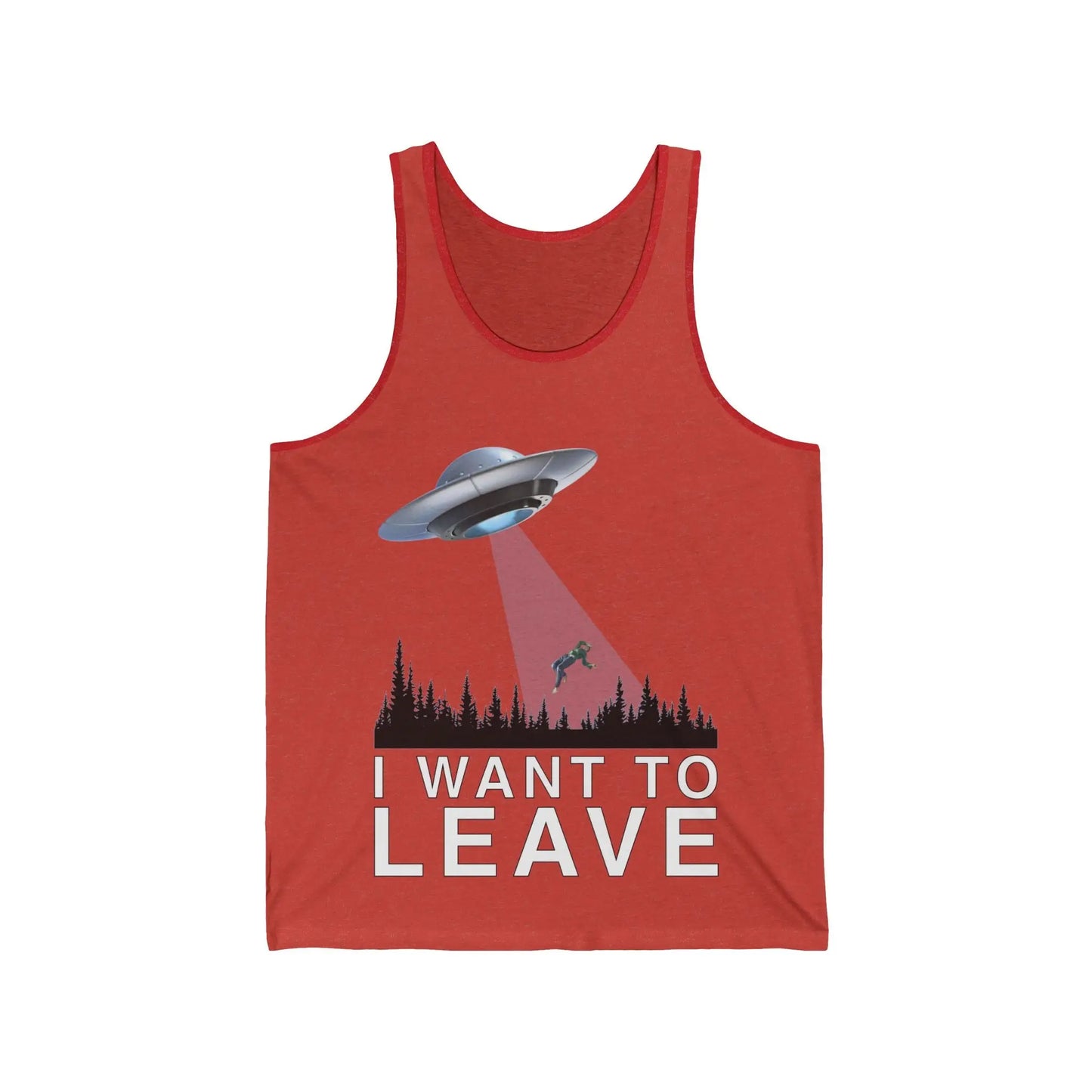 I Want To Leave Men's Tank - Wicked Tees
