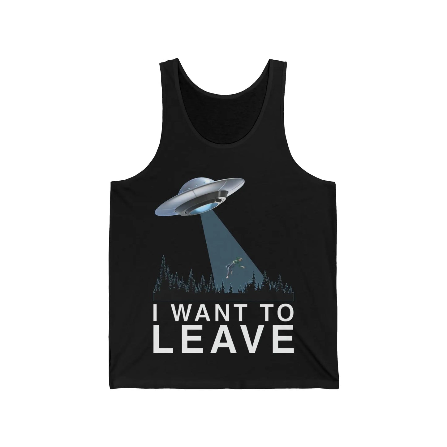 I Want To Leave Men's Tank - Wicked Tees