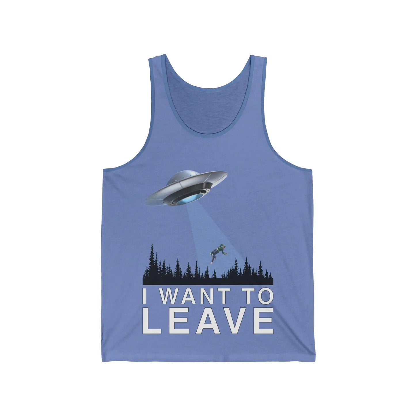 I Want To Leave Men's Tank - Wicked Tees