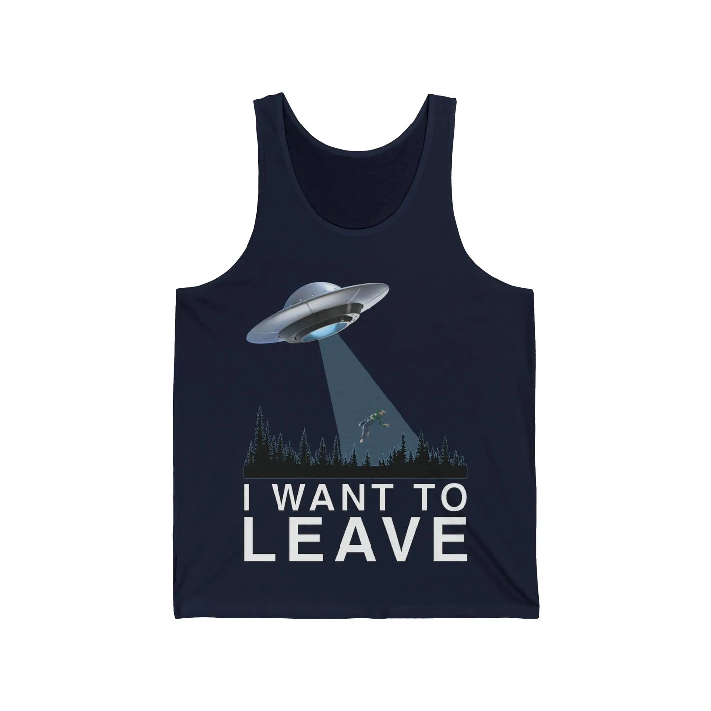 I Want To Leave Men's Tank - Wicked Tees