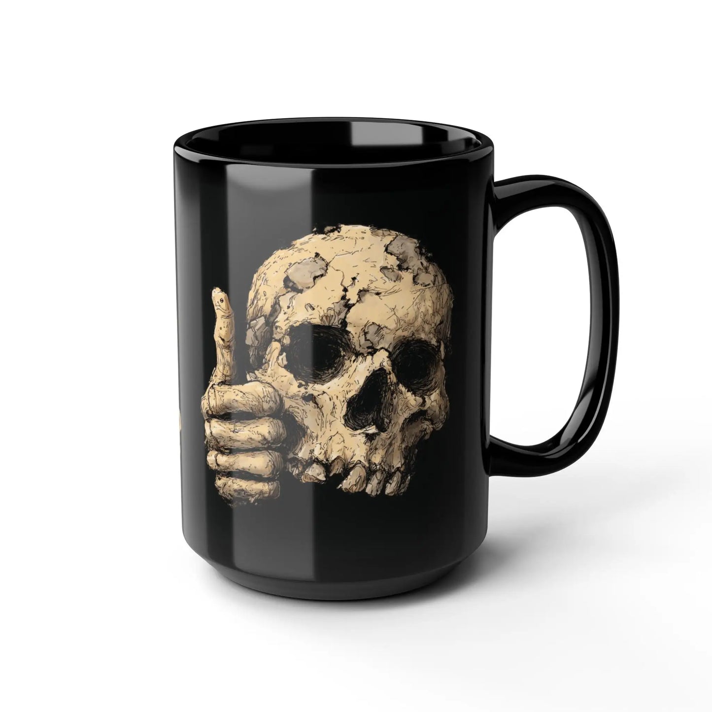 I'm Fine Black Mug 15oz - Wicked Tees