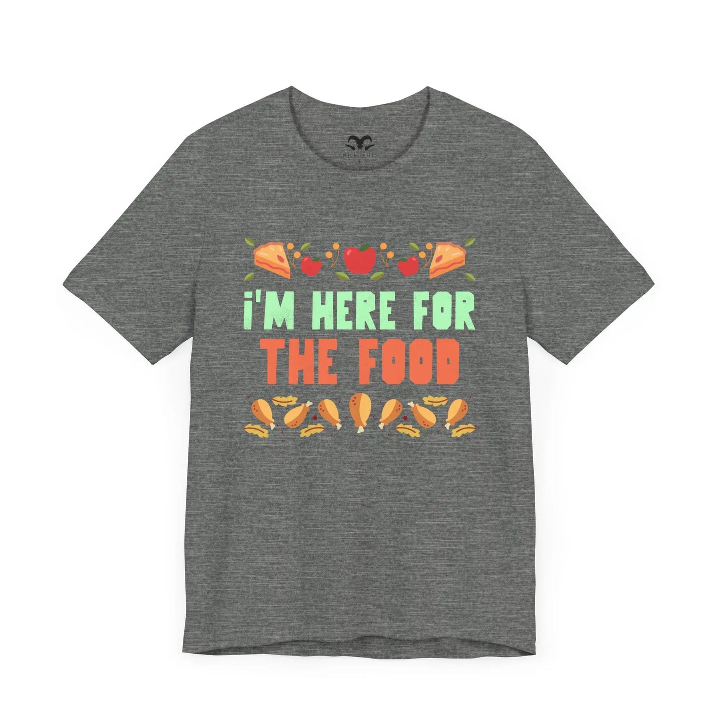 I'm Here For The Food Men's Short Sleeve Tee - Wicked Tees