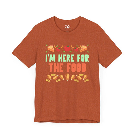 I'm Here For The Food Men's Short Sleeve Tee - Wicked Tees