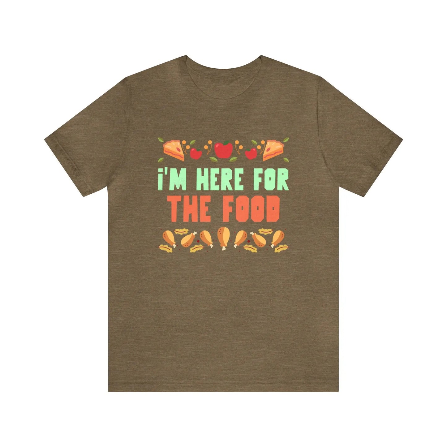 I'm Here For The Food Men's Short Sleeve Tee - Wicked Tees