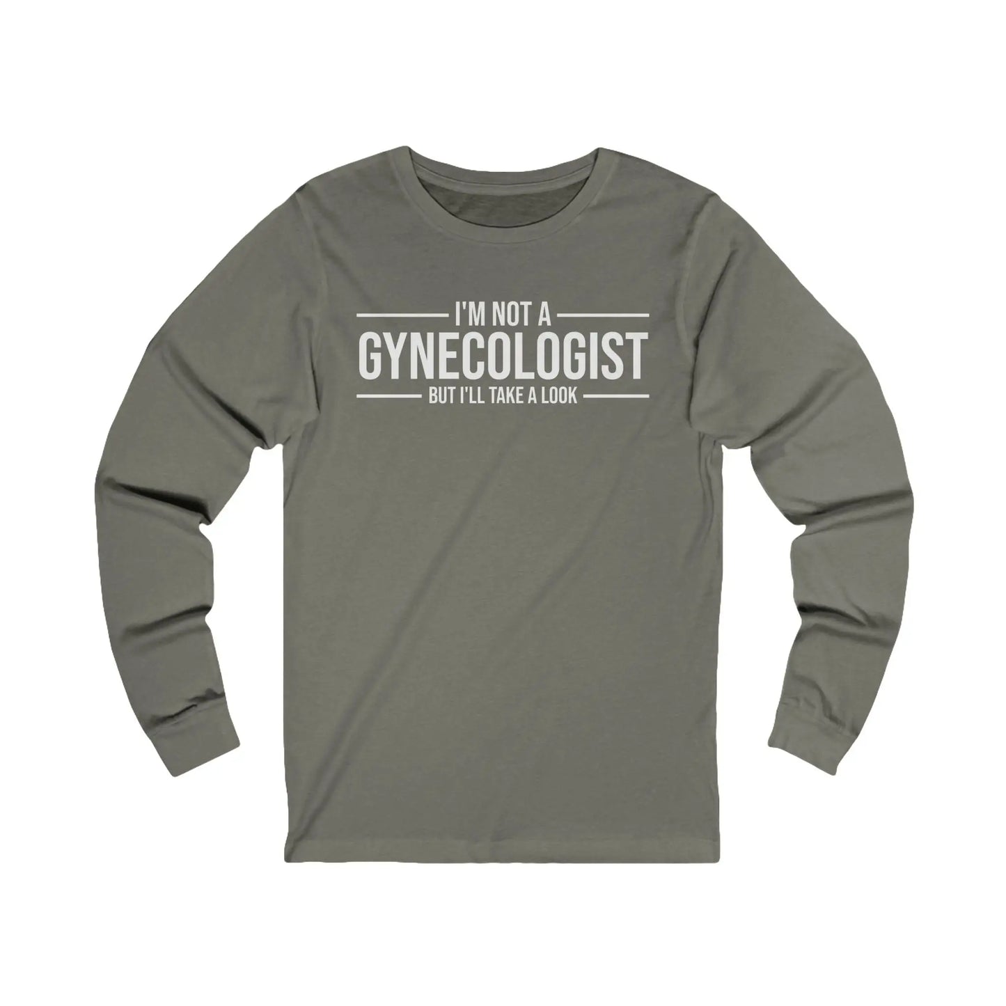 I'm Not A Gynecologist Men's Long Sleeve Tee - Wicked Tees