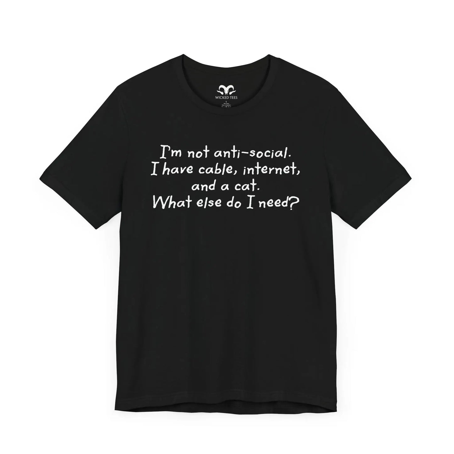 I'm Not Anti-Social Men's Short Sleeve Tee - Wicked Tees