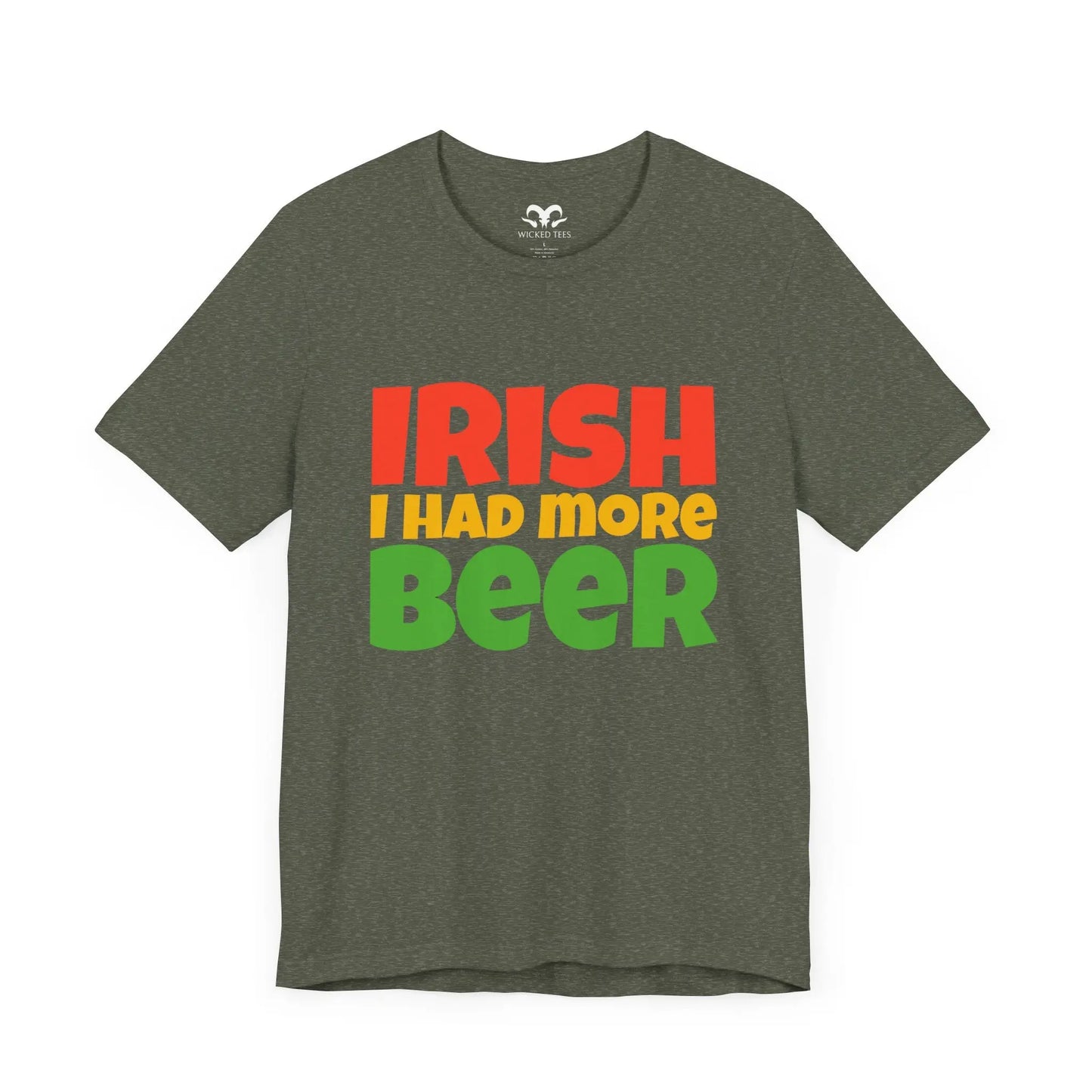 Irish I Had More Beer Men's Short Sleeve Tee - Wicked Tees