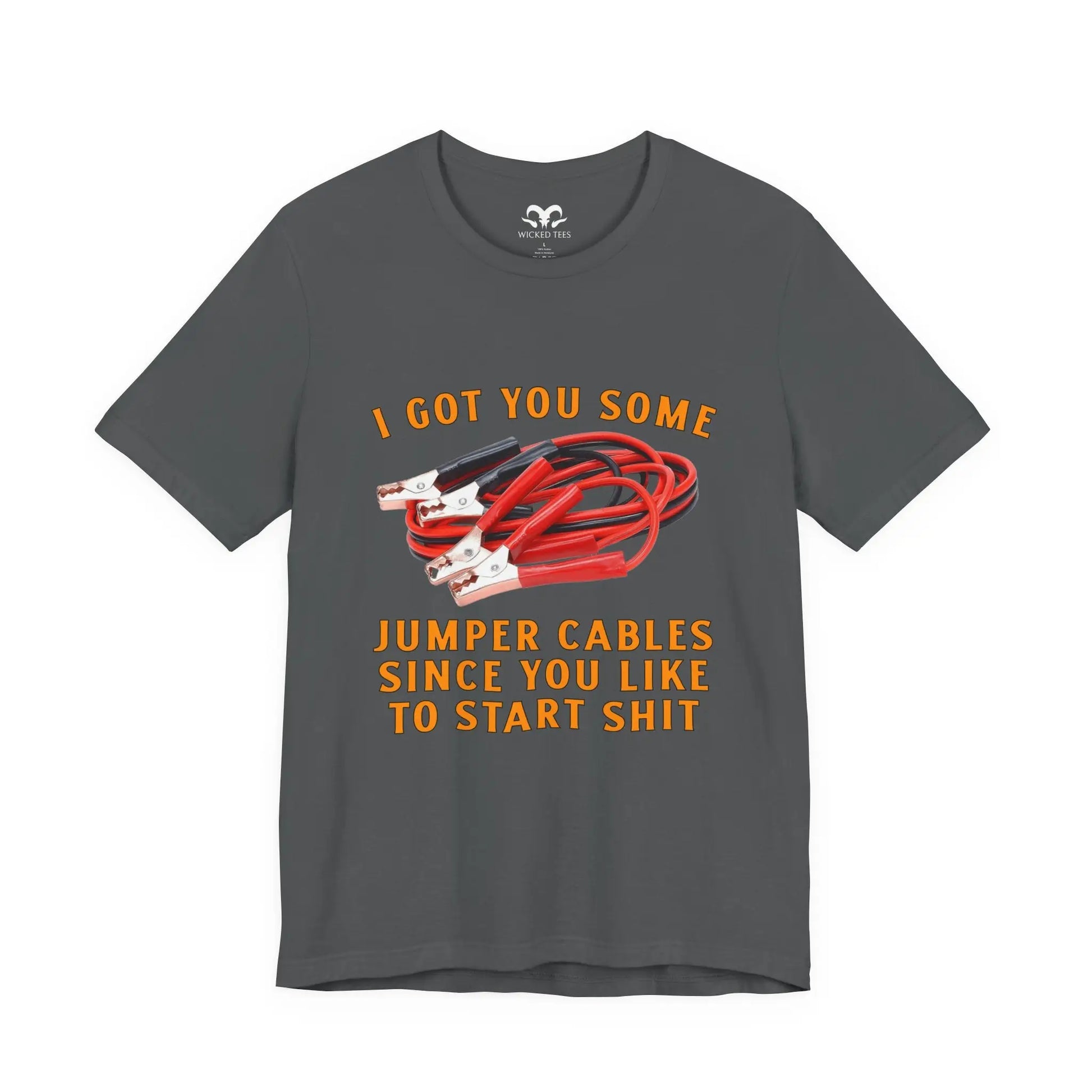 Jumper Cables Men's Tee - Wicked Tees