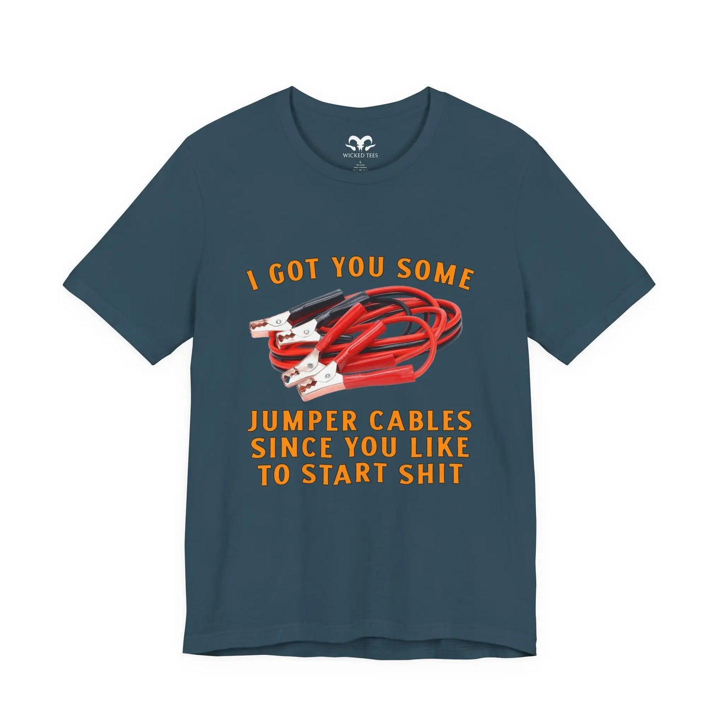 Jumper Cables Men's Tee - Wicked Tees