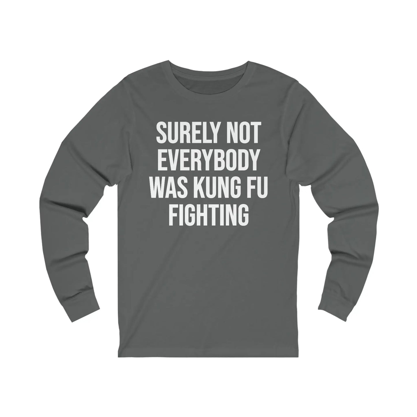 Kung Fu Fighting Men's Long Sleeve Tee - Wicked Tees