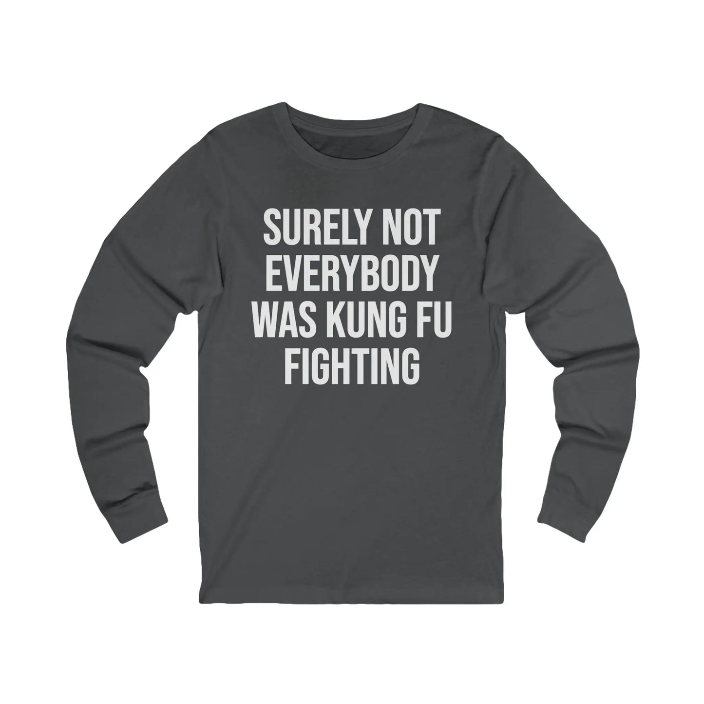 Kung Fu Fighting Men's Long Sleeve Tee - Wicked Tees