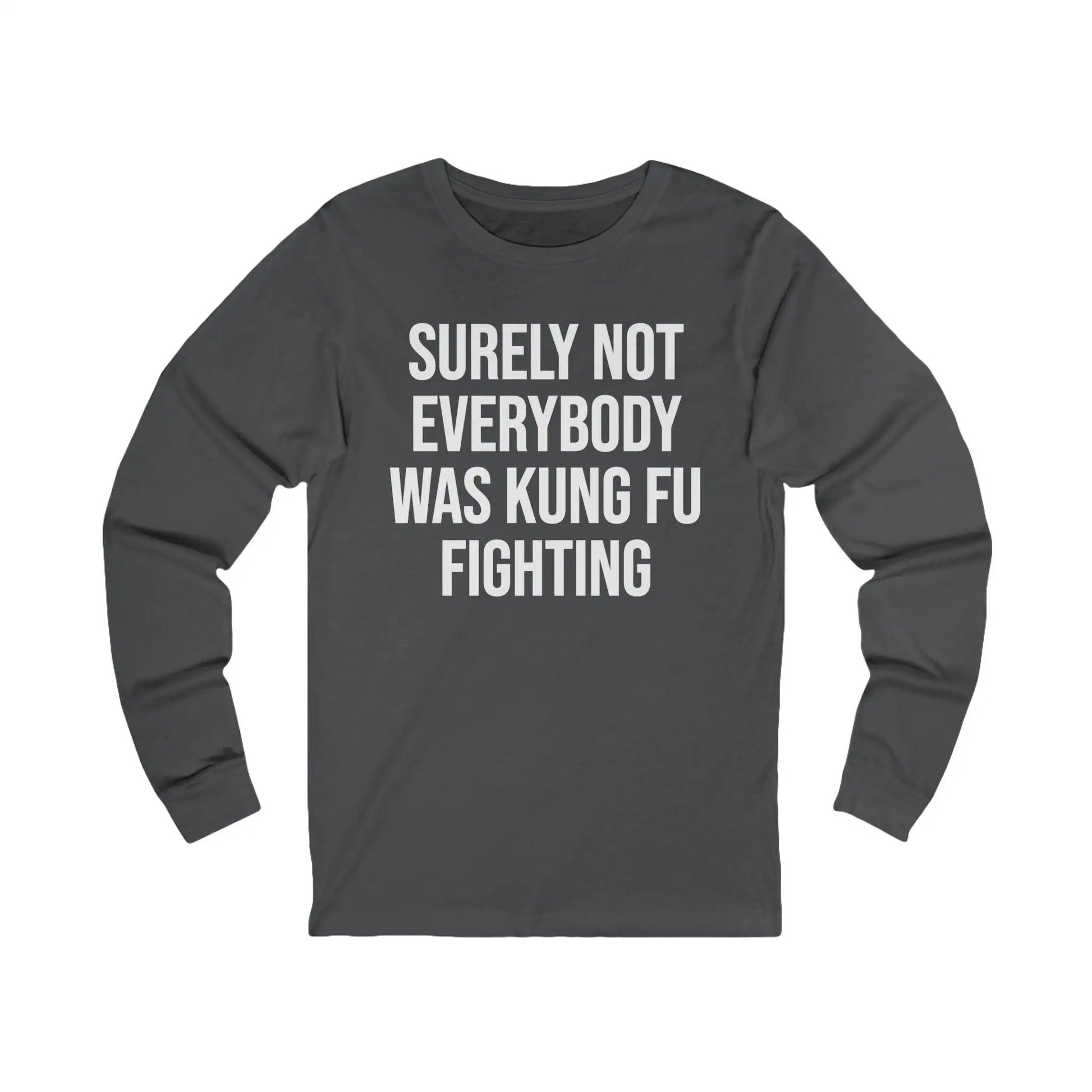 Kung Fu Fighting Men's Long Sleeve Tee - Wicked Tees