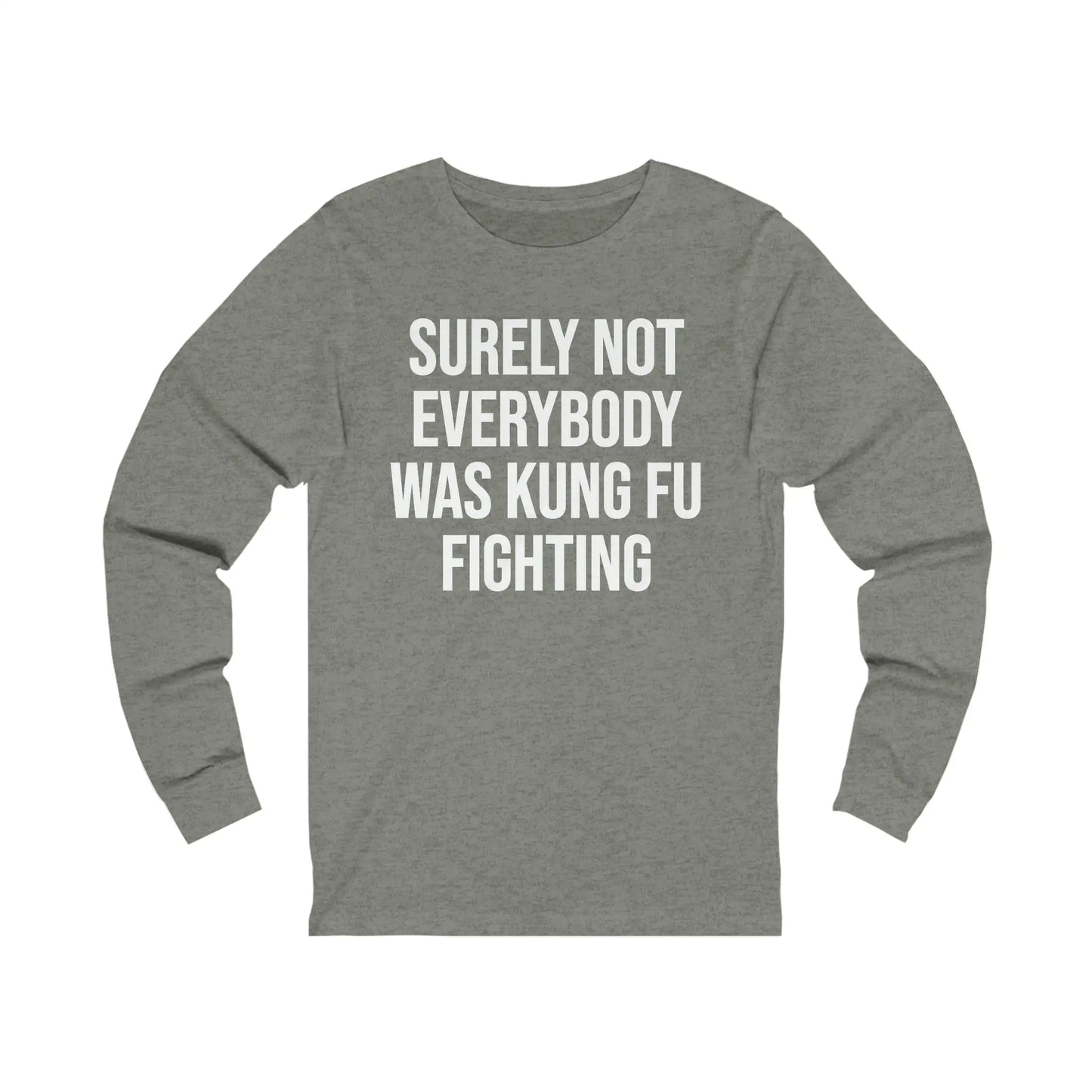 Kung Fu Fighting Men's Long Sleeve Tee - Wicked Tees