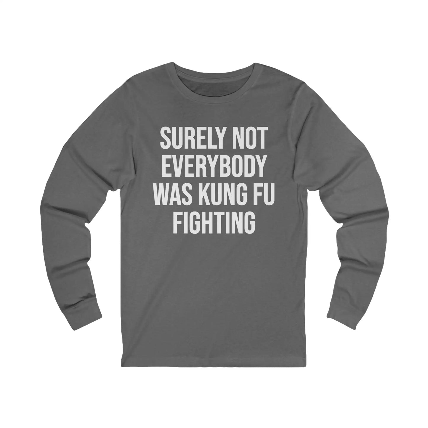 Kung Fu Fighting Men's Long Sleeve Tee - Wicked Tees