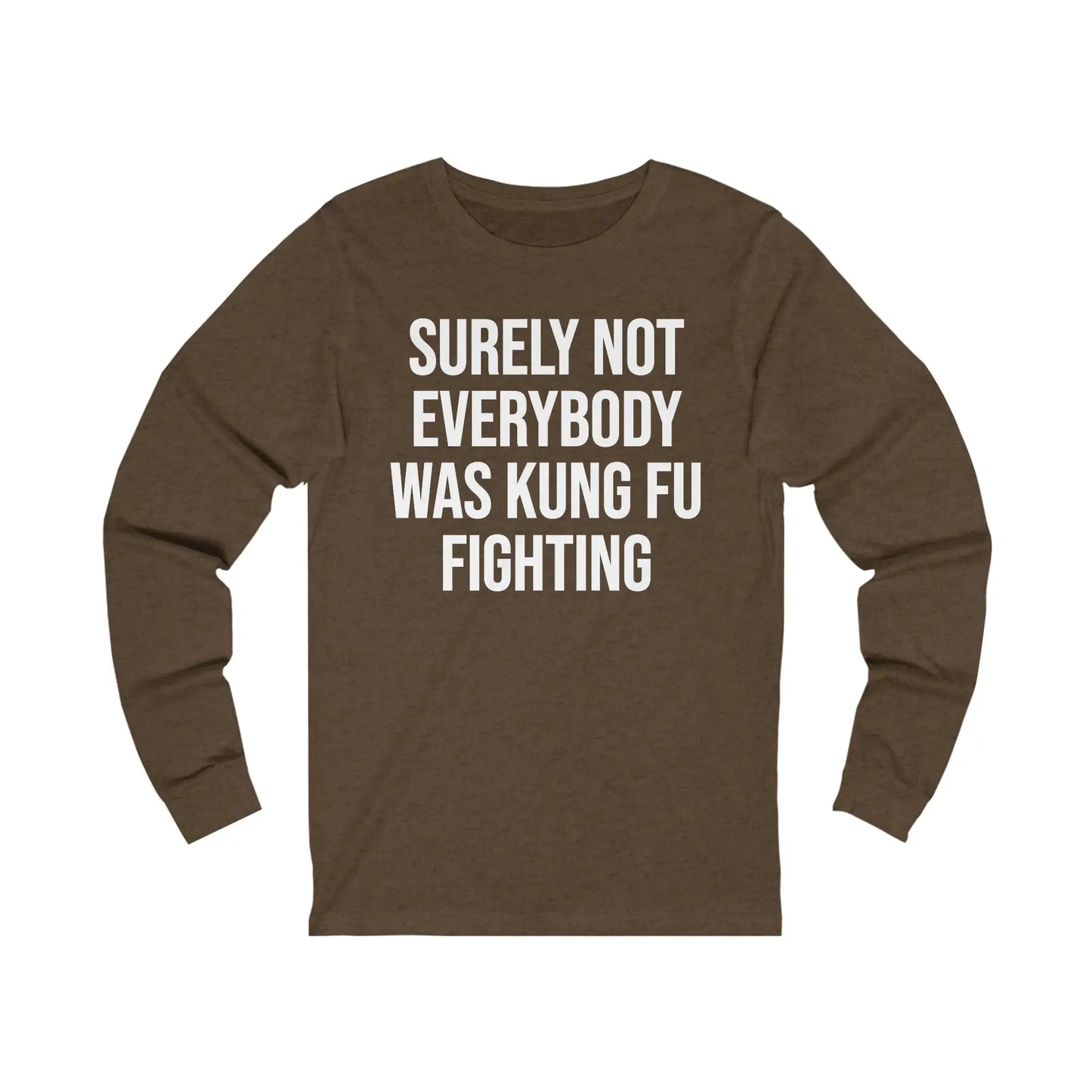 Kung Fu Fighting Men's Long Sleeve Tee - Wicked Tees