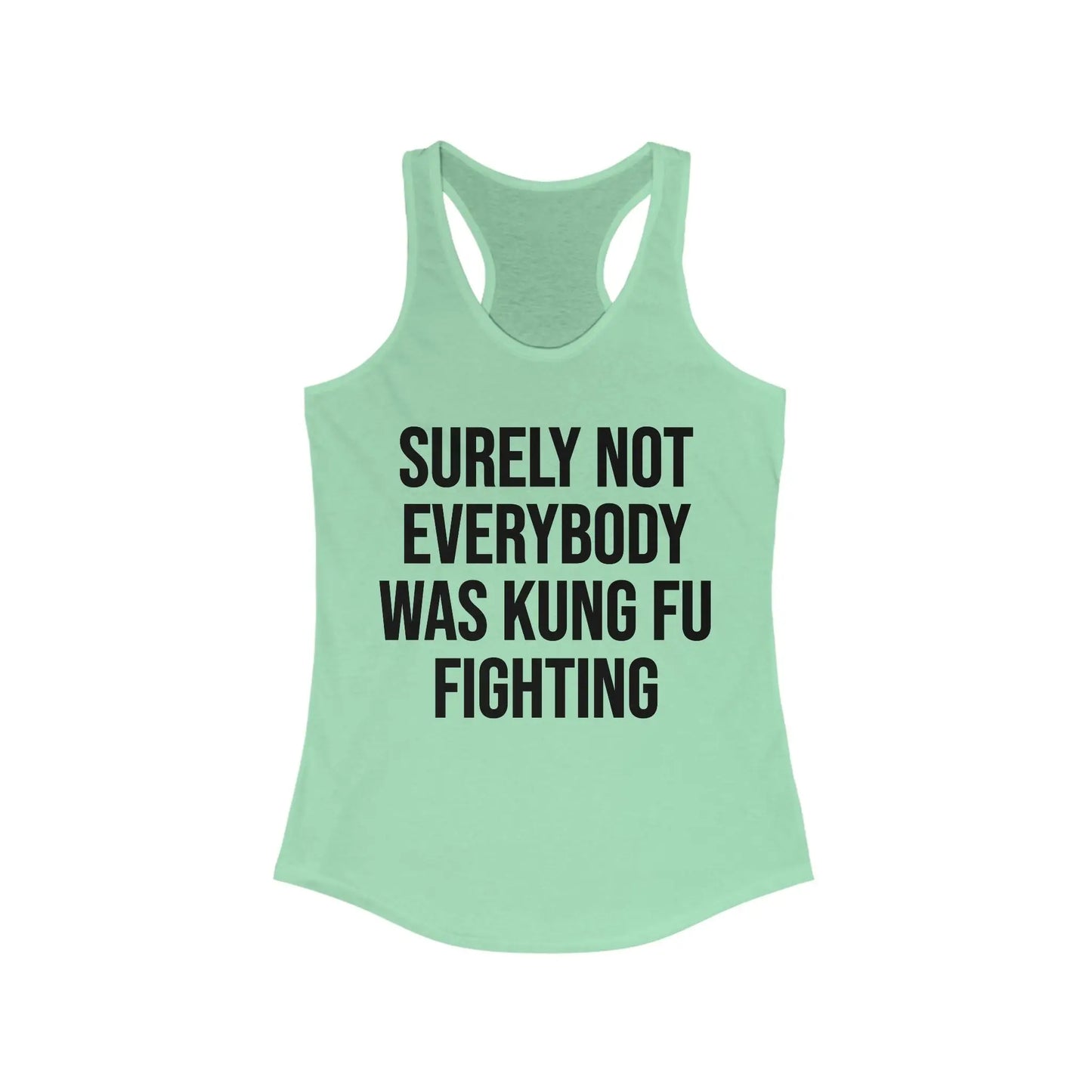 Kung Fu Fighting Women's Racerback Tank - Wicked Tees