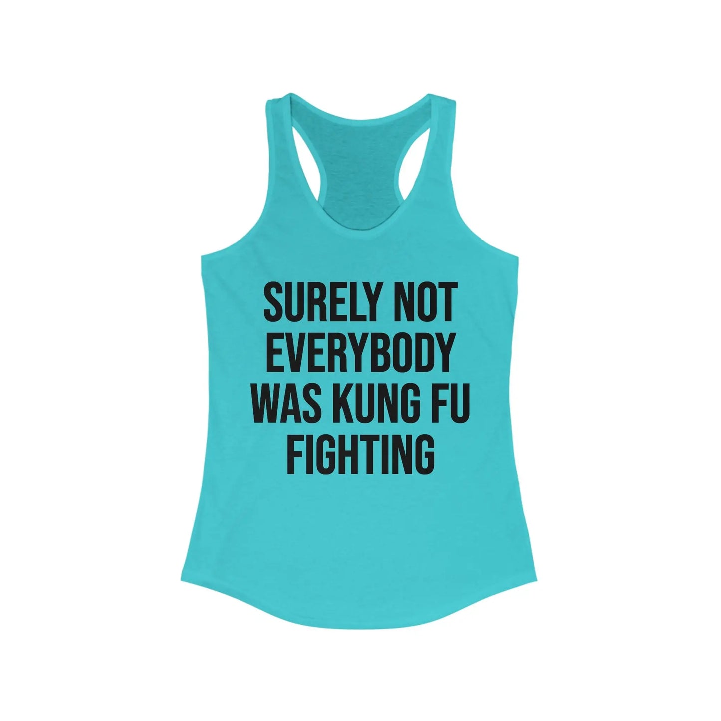 Kung Fu Fighting Women's Racerback Tank - Wicked Tees