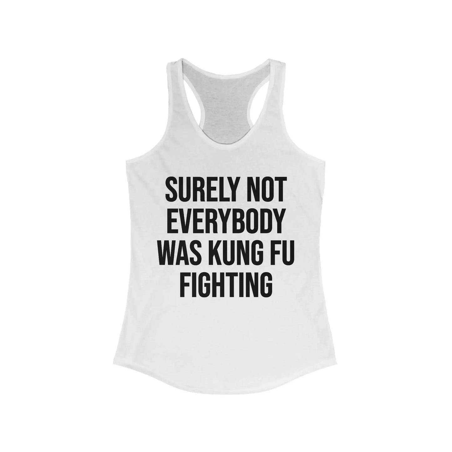 Kung Fu Fighting Women's Racerback Tank - Wicked Tees