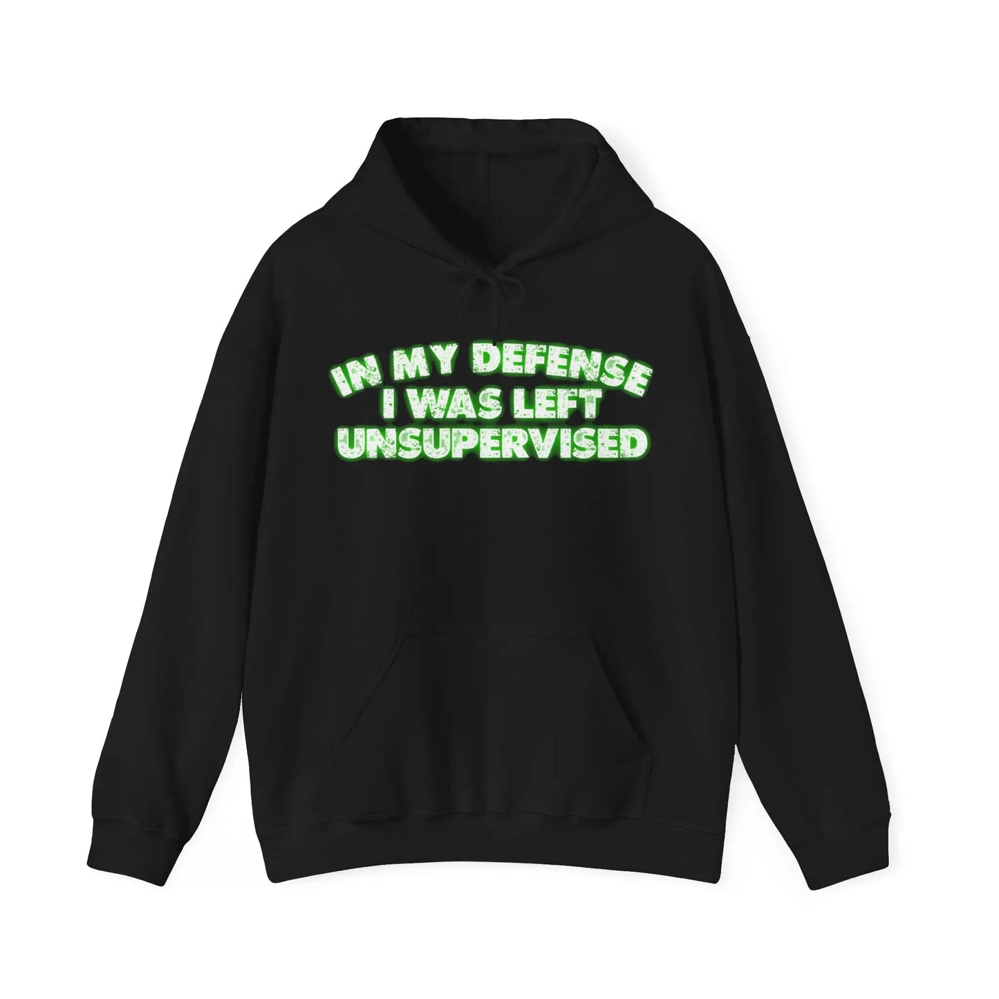 Left Unsupervised Men's Hooded Sweatshirt - Wicked Tees